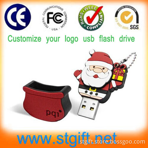 Christmas Wedding Gift 1GB USB Flash Drive Custom Logo Memory Disk USB Stick